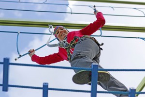 Der 13 Meter hohe Alpsee Skytrail ist die neue Attraktion im Immenstädter Ortsteil Bühl. Foto: djd/Alpsee Immenstadt Tourismus GmbH