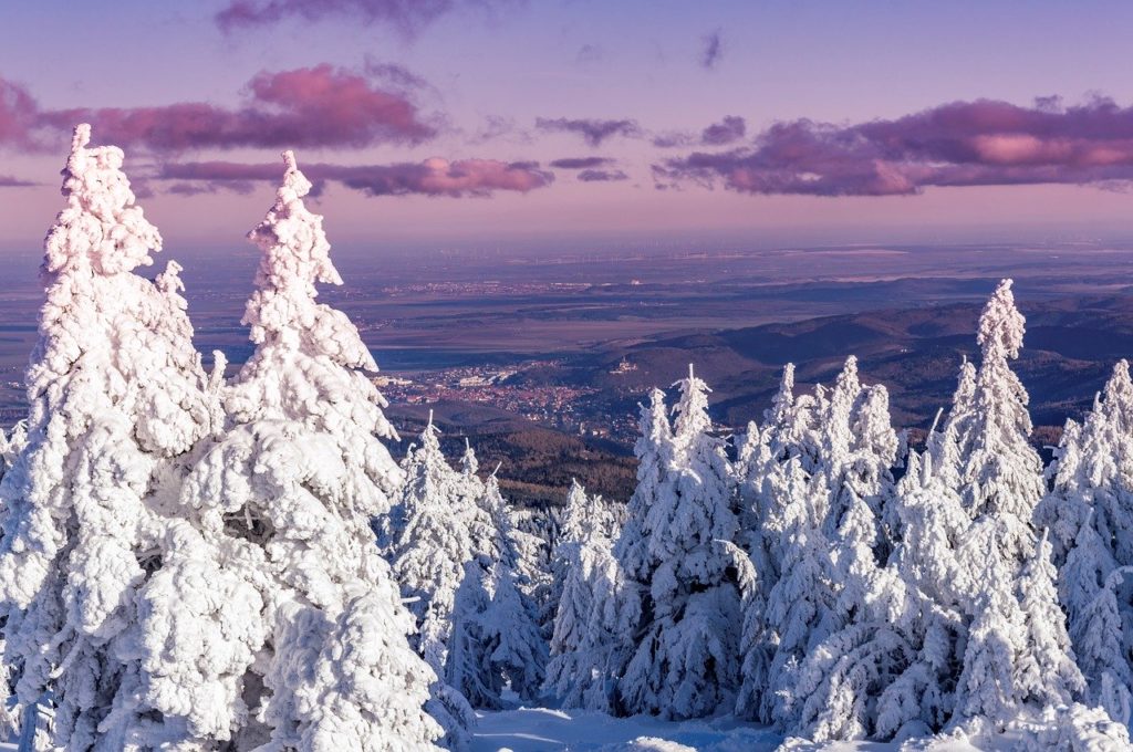 Winter im Harz - Blick auf Wernigerode